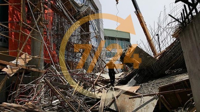 Hindistan’da bina çöktü… 90 kişi enkaz altında!