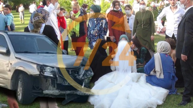 Faciaya ramak kala! Gelin ve damat şoku yaşadı