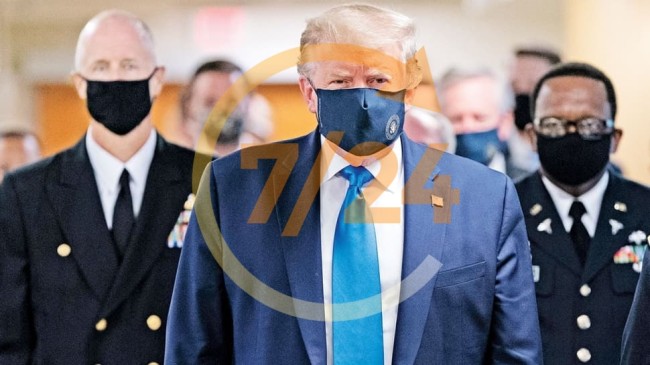Trump sonunda maskeyle barıştı