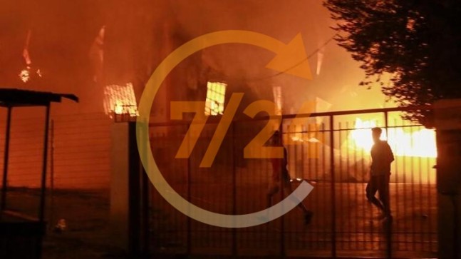 Yunanistan’da büyük insanlık dramı! Moria Kampı kül oldu, hükümet OHAL ilan etti