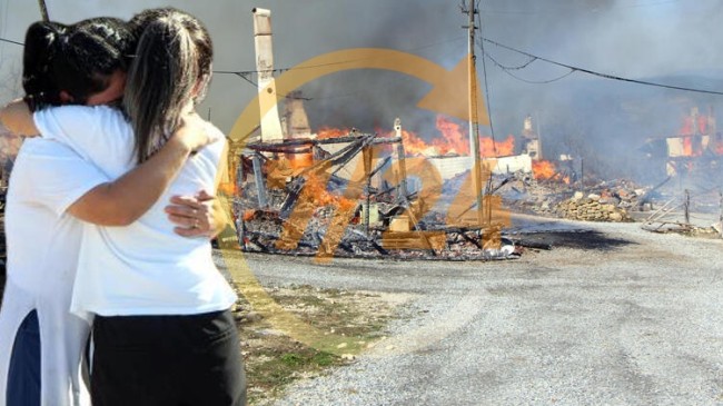 Bolu’da köyde feci yangın! Çok sayıda ev kül oldu