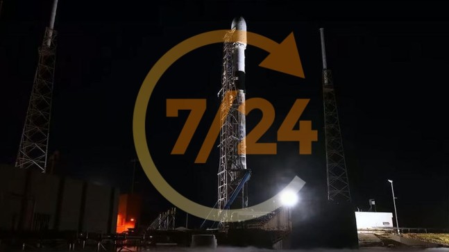 SpaceX, Starlink ağı için 60 iletişim uydusunu daha uzaya yolladı