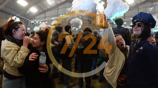 Polis yasa dışı yılbaşı partisini 2 günde dağıtabildi!