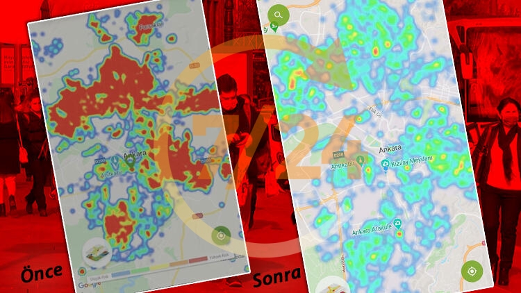 Ankara'da koronavirüs risk haritasında büyük değişim