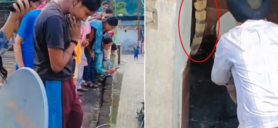 Hindistan'da Bir Evin Klozetinde Dev Kobra Yılanı Bulundu
